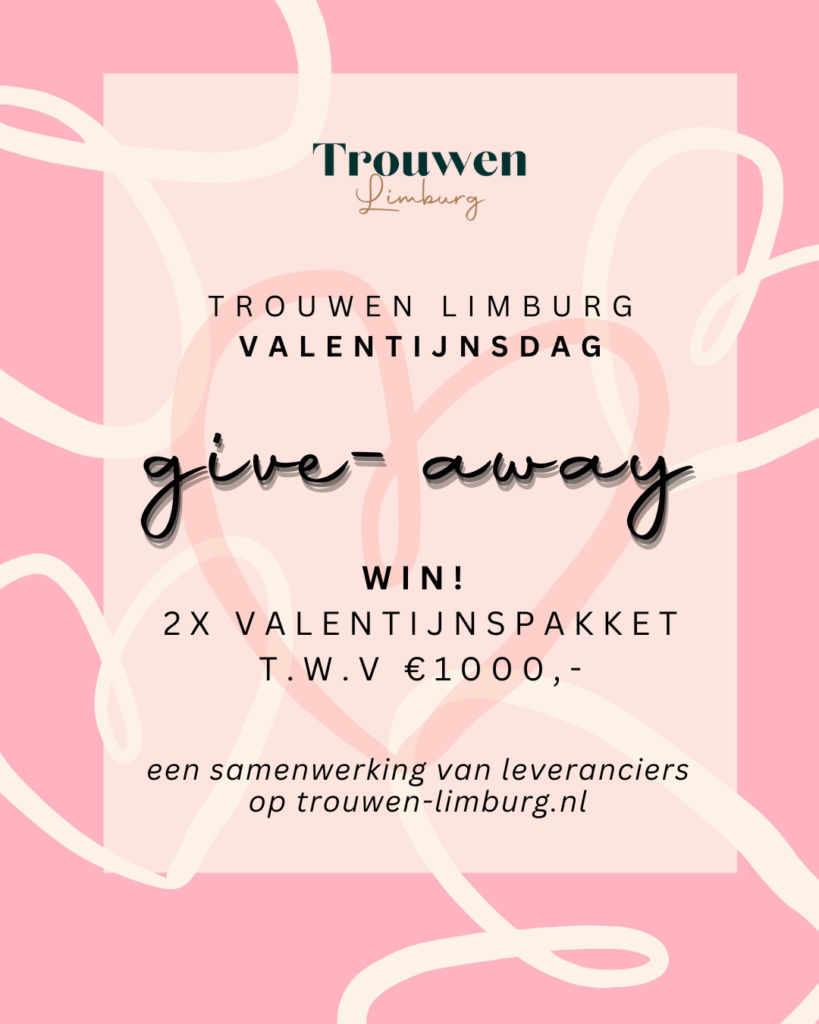 Promotiebeeld voor Valentijnsgive-away Trouwen Limburg 2025