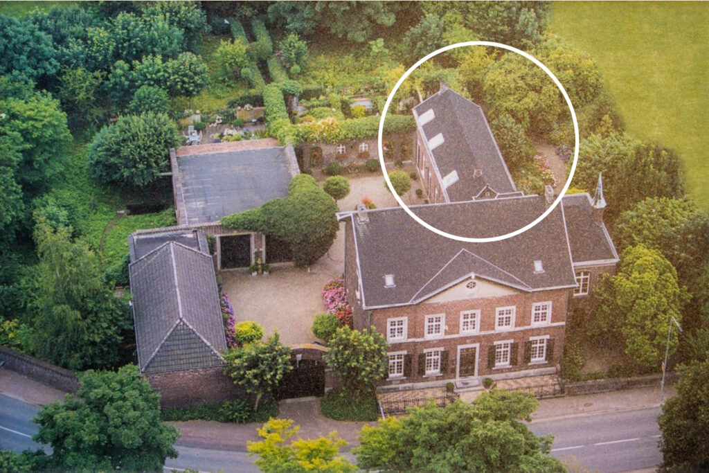 Luchtfoto Trouwlocatie Midden-Limburg met overnachtingsplekken