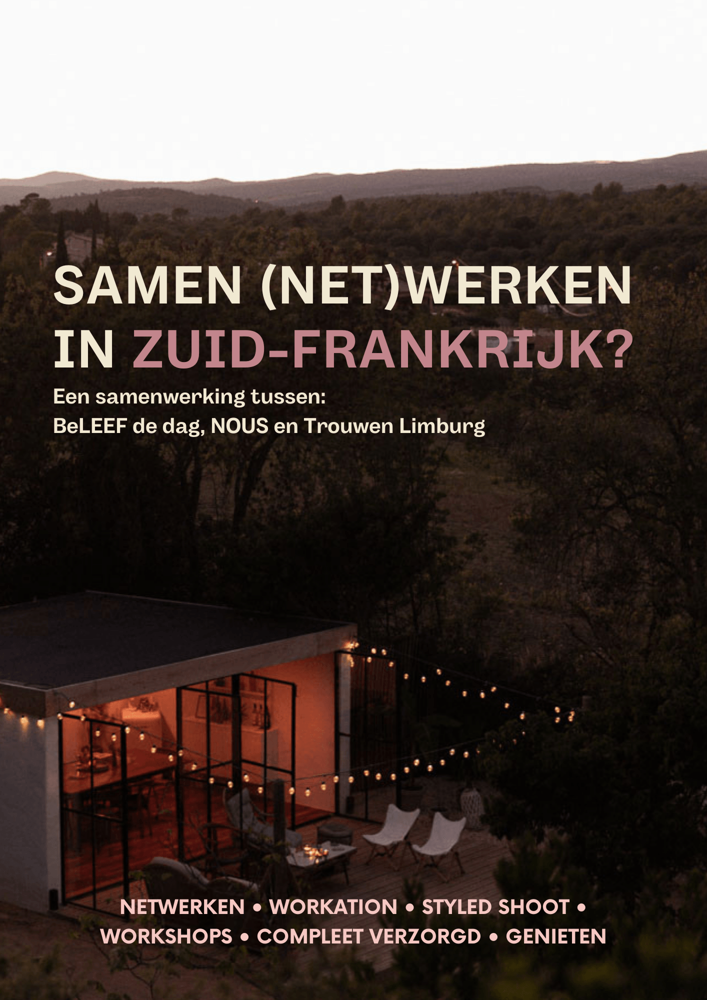 Flyer Workation Destination Wedding NOUS Zuid-Frankrijk