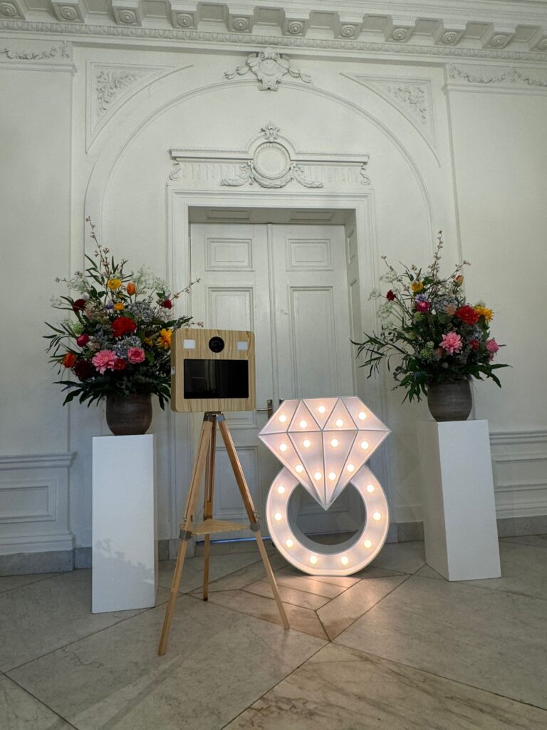 Fotobooth met lichtgevende ring