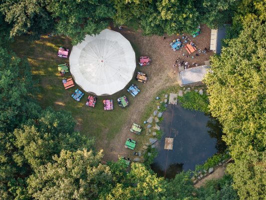 Drone foto Valdeludo overdag