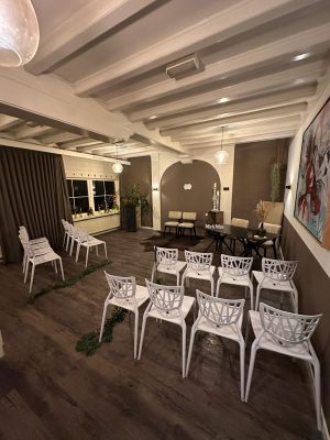 Ceremonie opstelling binnen Oolderhof