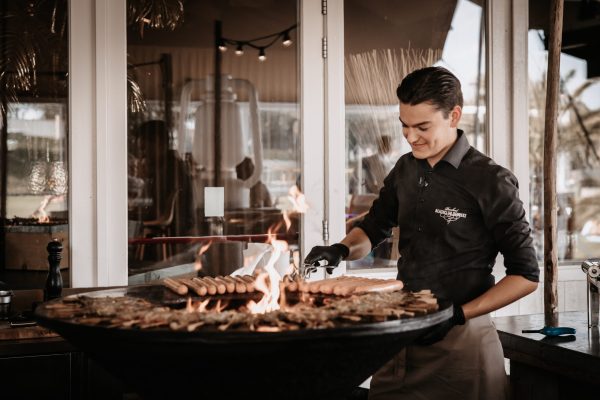 Live cooking barbecue als diner bruiloft