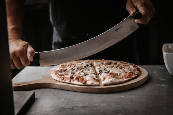 Pizza diner op bruiloft