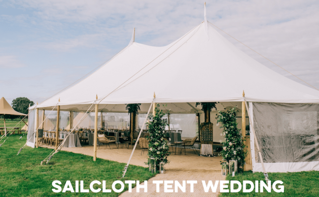 Luxe tent voor bruiloften
