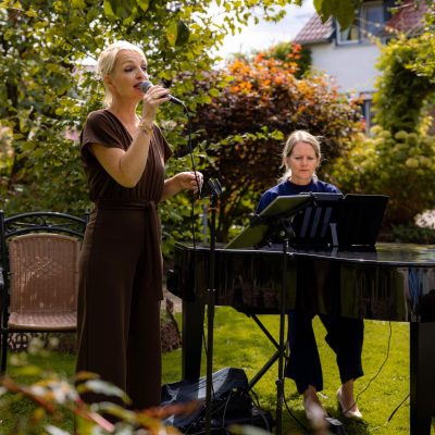 Live zangeres ceremonie bruiloft met pianist