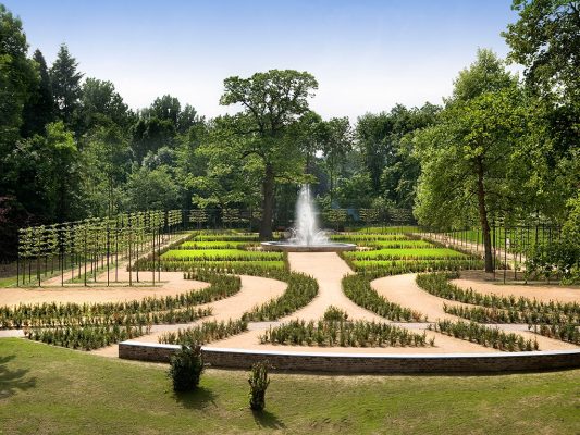 Kasteeltuinen bij Kasteel Erenstein in Kerkrade
